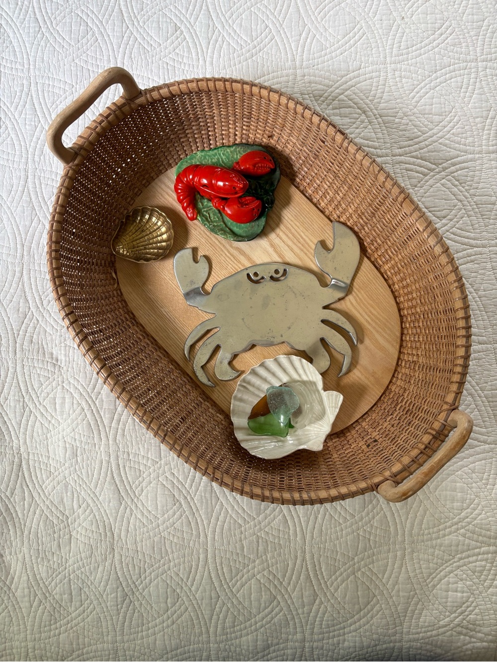 Coastal Crab Rustic Aluminum Trivet - Picture 8 of 8